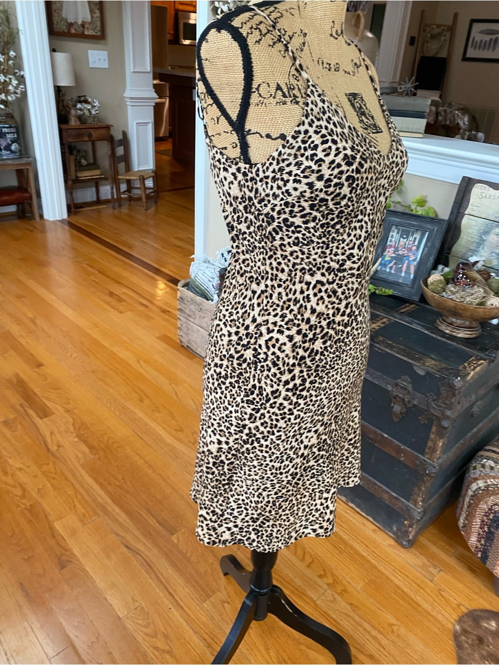 Sexy Audrey 3+1 Leopard Print Slip Tank Dress Size: S - Picture 5 of 8